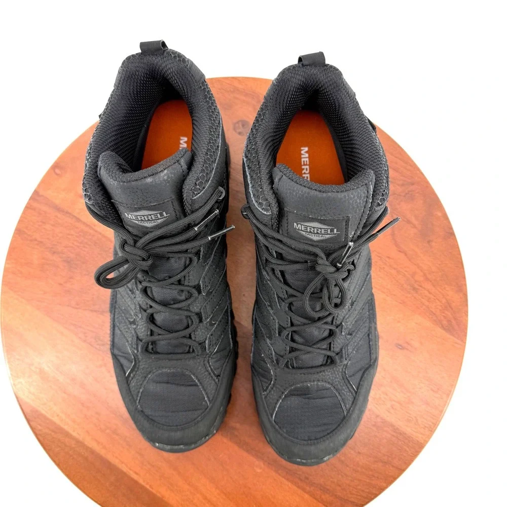 Merrell Moab 2 Tactical Waterproof Boots Black Mid Hiking J15853 Vibram Men 11.5
